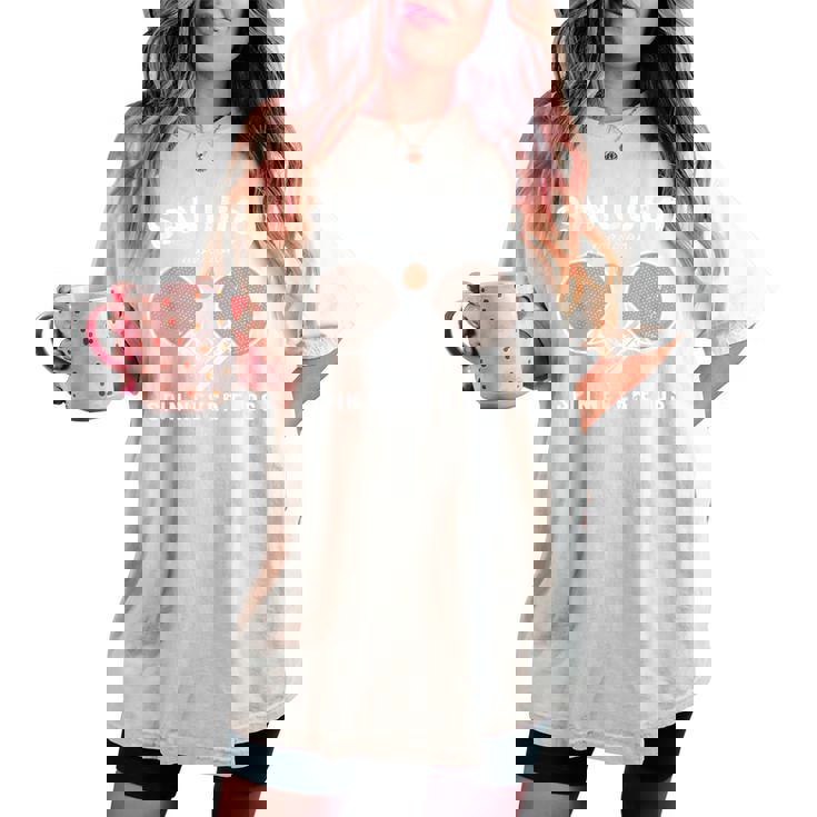 傘寿祝い 卓球好き ピンポン好き 父 男性 女性 80歳 傘寿 お祝い 傘寿モードオン 回転は終わらない レディースオーバーサイズコンフォートTシャツ