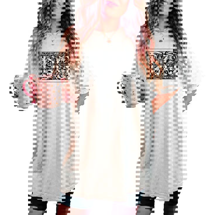 Dg Initials D G Nameurname Onomastics Onomatology レディースオーバーサイズコンフォートTシャツ