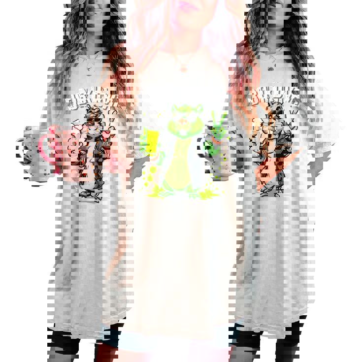 Groovy Polska Piwo Bobr Meme Bóbr Bober Kurwa Yes Pierdole 長袖tシャツ レディースオーバーサイズコンフォートTシャツ