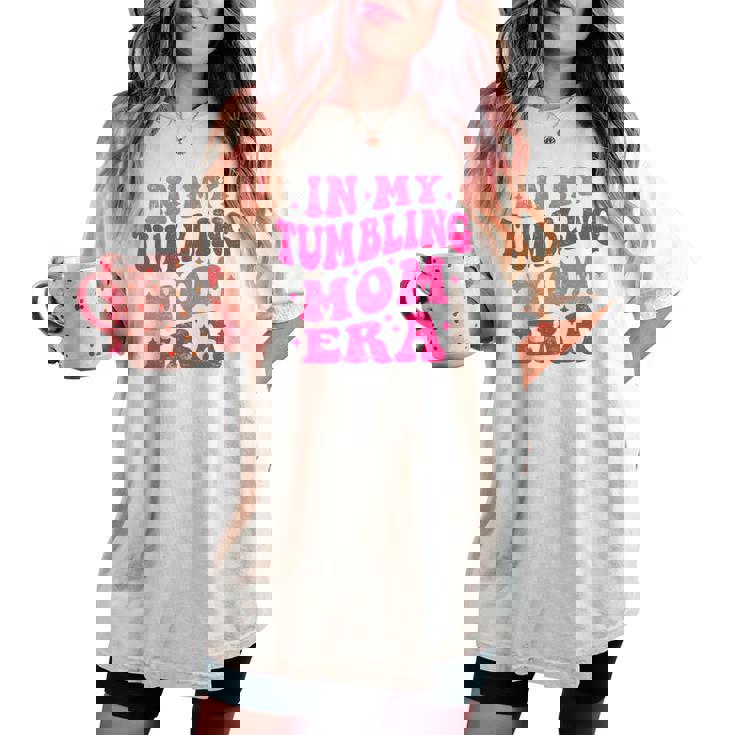 In My Tumbling Mom Era Tumbling Mom Lovers 母の日 長袖tシャツ レディースオーバーサイズコンフォートTシャツ