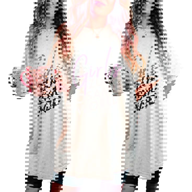 W3 Girlsボッコ Ctezuka Productions レディースオーバーサイズコンフォートTシャツ