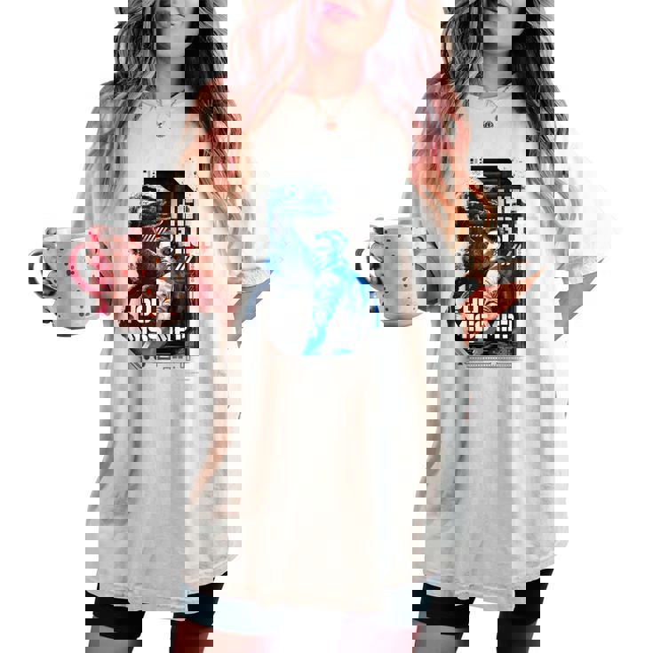 ジュラシック・ワールド Hey Blue You Miss Me レディースオーバーサイズコンフォートTシャツ