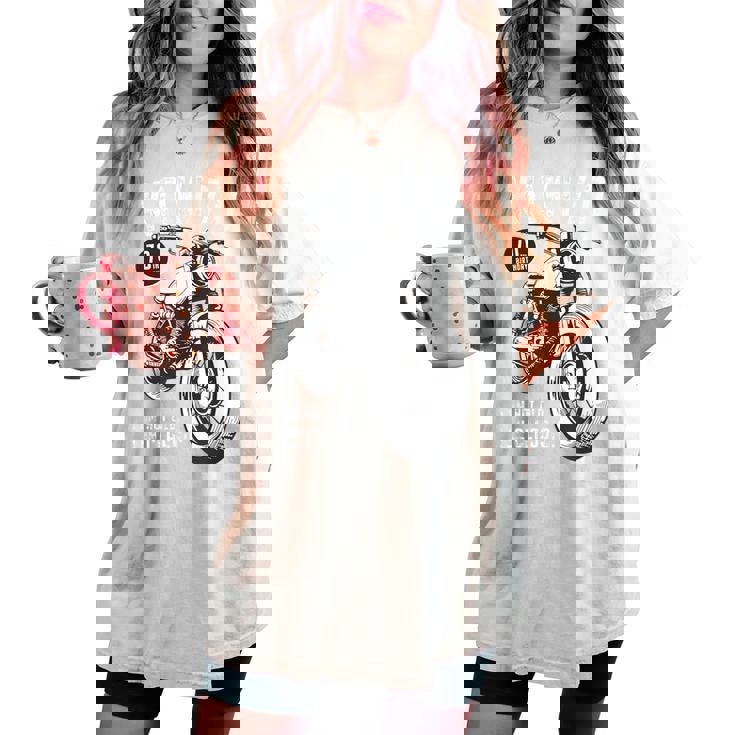 古希祝い バイク好き 車好き 父 男性 女性 クラシックバイク 70歳 I'm Not Old I'm Classic レディースオーバーサイズコンフォートTシャツ