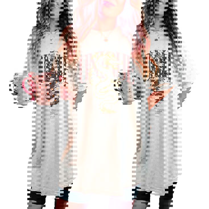 龍 美的 ヒップホップ Y2k Hip Hop 服 レトロ ヴィンテージ ストリートウェア ファッション 女性 男性 竜 レディースオーバーサイズコンフォートTシャツ