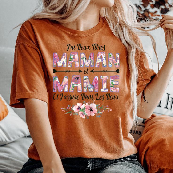 T-shirt Personnalisé J'ai deux titres maman & mamie