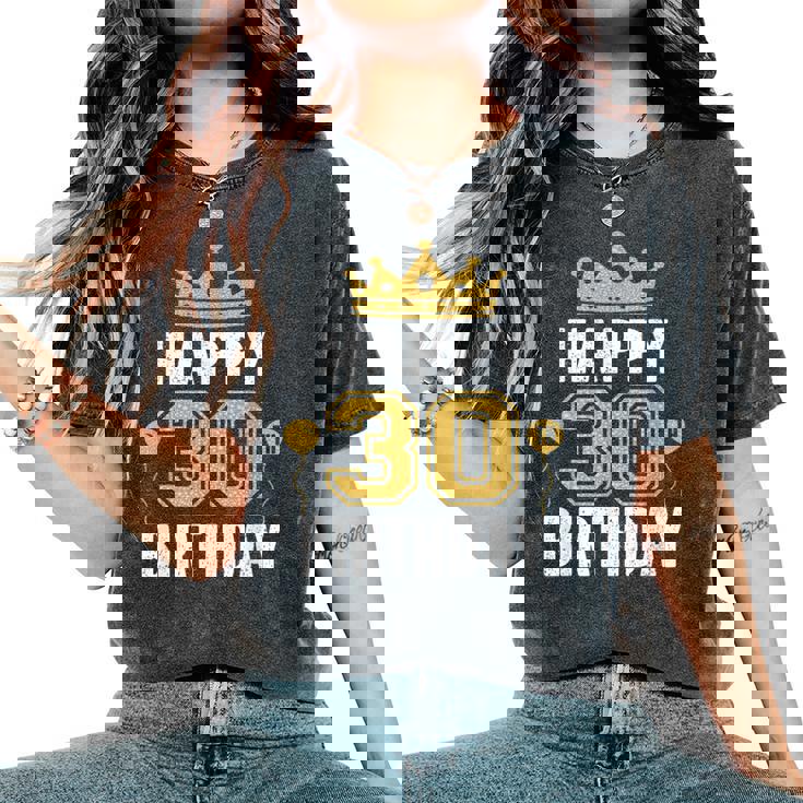 30歳の男性と女性のためのハッピー30歳の誕生日のアイデア レディースオーバーサイズコンフォートTシャツ