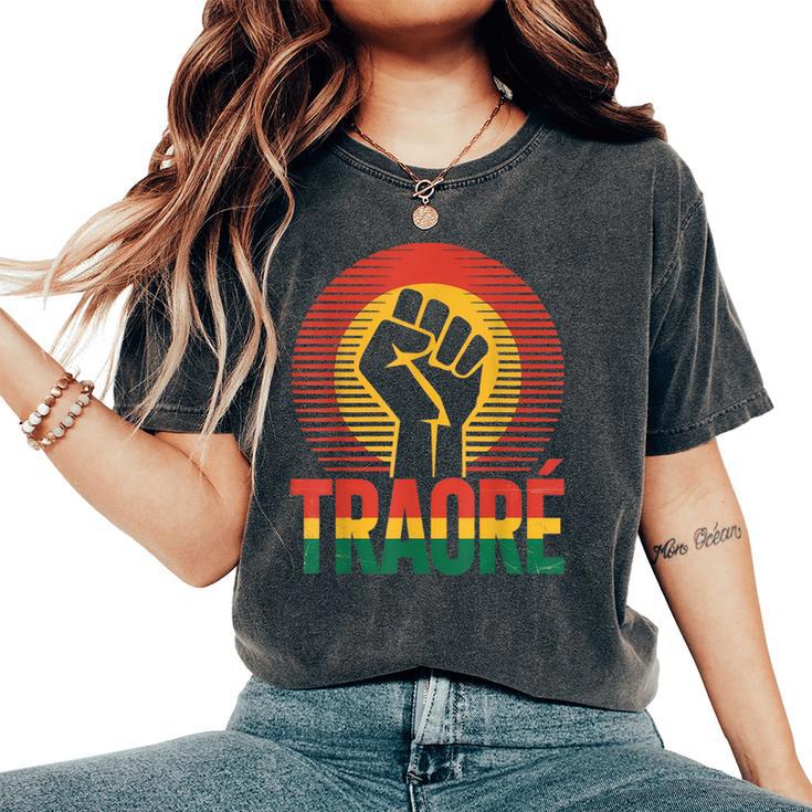 África Resistencia Thomasankara Burkina Faso Ibrahim Traore Camiseta extragrande cómoda para mujer