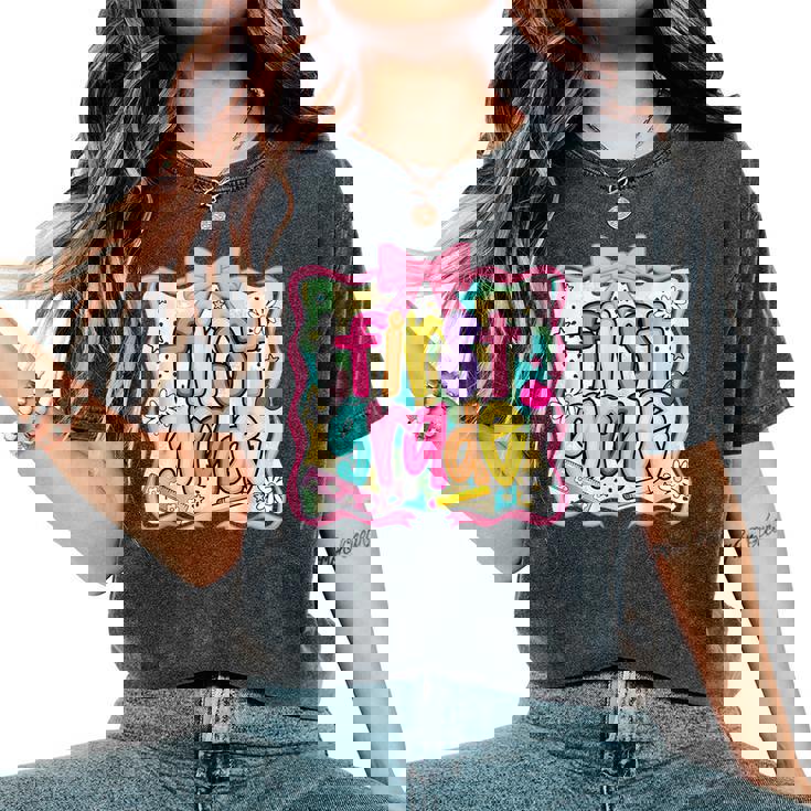 Back To School Hello First Grade Team 1St Grade Boy Girl Women's Oversized Comfort T-Shirt