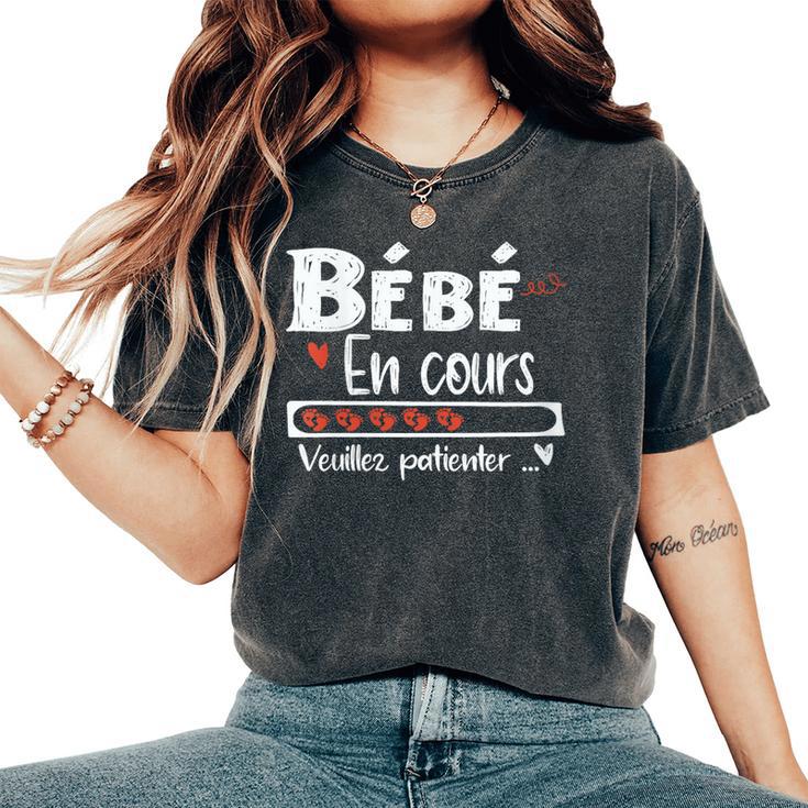 Bébé En Cours Annonce Grossesse Enceinte T-shirt oversize confortable pour femme