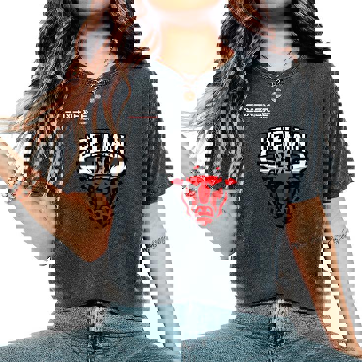 BeefmanExe_11_梅林聡貴 レディースオーバーサイズコンフォートTシャツ