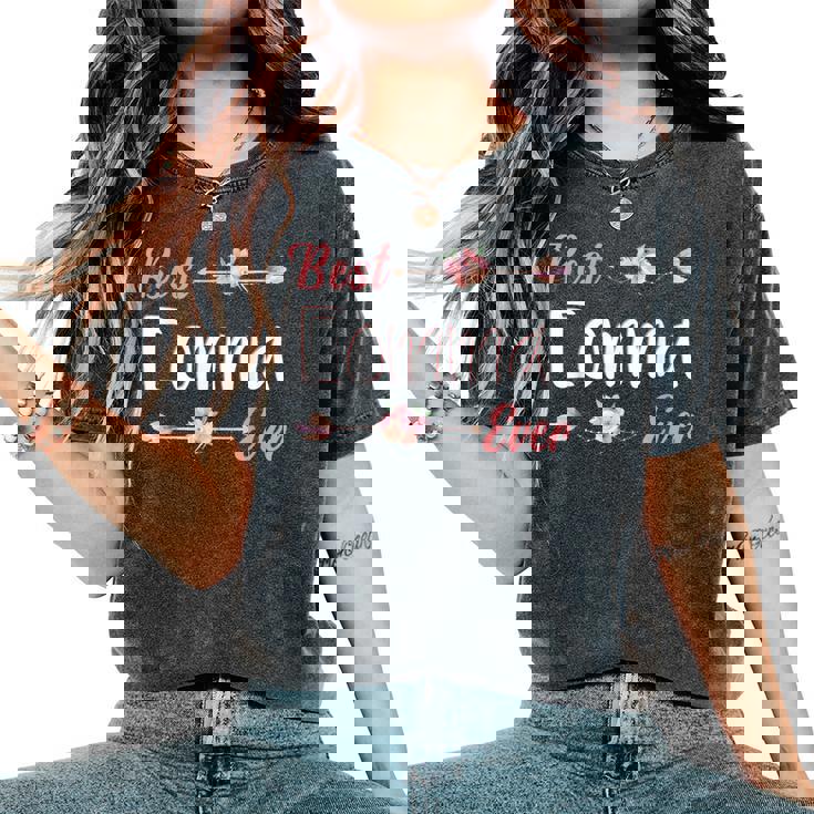 Best Eomma Ever Korean Mom Floral Mother’S Day Women's Oversized Comfort T-Shirt