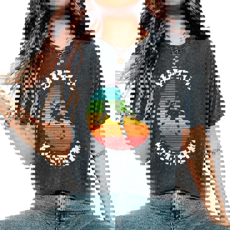 Bigwall Escalada De Rocas Cuello Camiseta extragrande cómoda para mujer