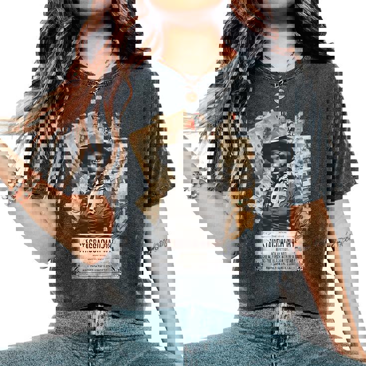 Black Cowgirl Western Rodeo Black History Texas Women Women's Oversized Comfort T-Shirt