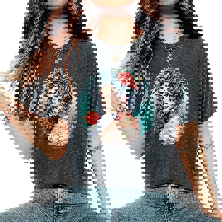 Chicano Girl メキシコ系アメリカ人 シカーノ ヒスパニック ラティーナ レディースオーバーサイズコンフォートTシャツ