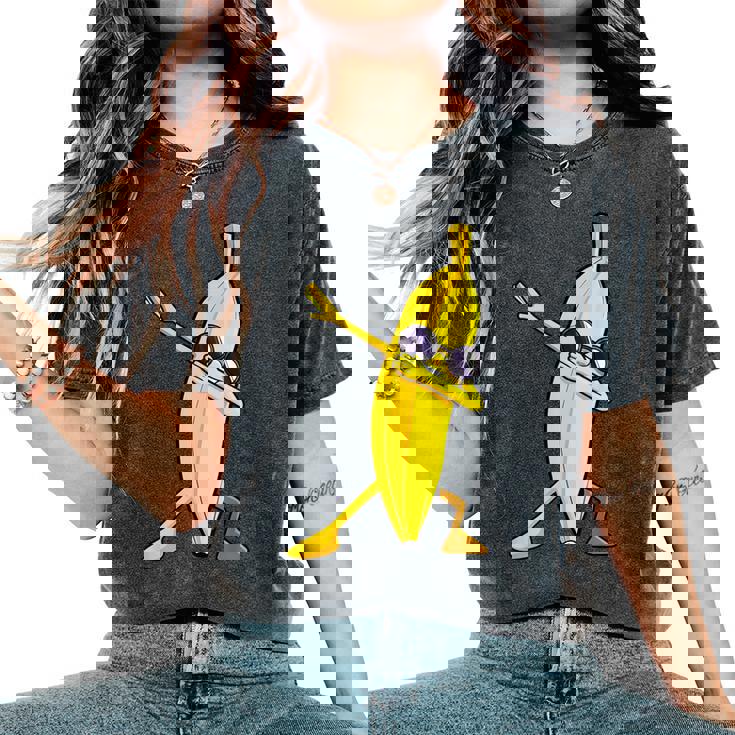 Dabbing バナナ ハワイアン トロピカル フルーツ好き 男性 女性 キッズ レディースオーバーサイズコンフォートTシャツ