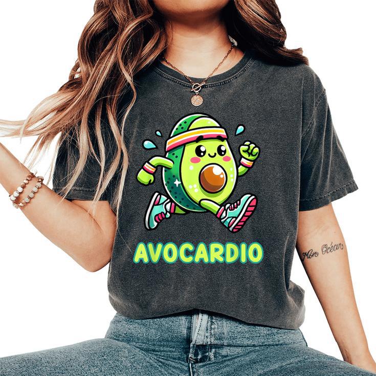 Divertido Aguacate Para Correr Fitness Ejercicio Cardio Regalo Para Hombres Y Es Camiseta extragrande cómoda para mujer