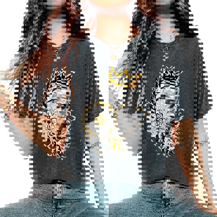 Estatua De Poseidón Mandala Rey Corona Camiseta unisex Regaloses