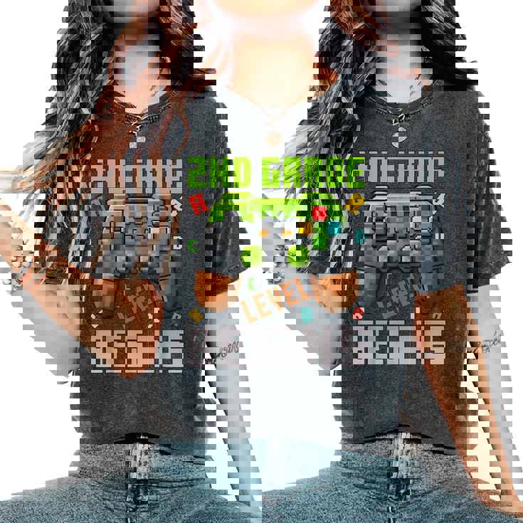 First Day Of 2Nd Grade Level Begins First Day Of 2Nd Grade Women's Oversized Comfort T-Shirt