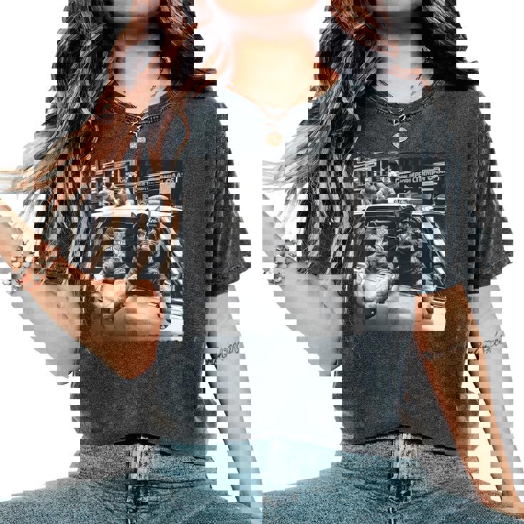 Cat Gang Meme Coolintage Humourarcastique Hommes S T-shirt oversize confortable pour femme