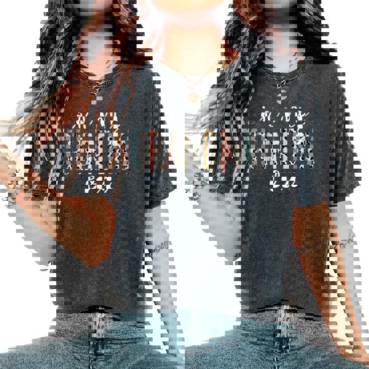 In My Grandma Era Leopard Letter Print Grandma Women's Oversized Comfort T-Shirt