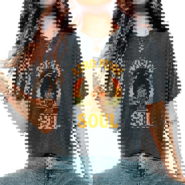 Groovyoul リバイバル レトロ ヴィンテージ 70年代 ファンク アフロ ソウル レディースオーバーサイズコンフォートTシャツ