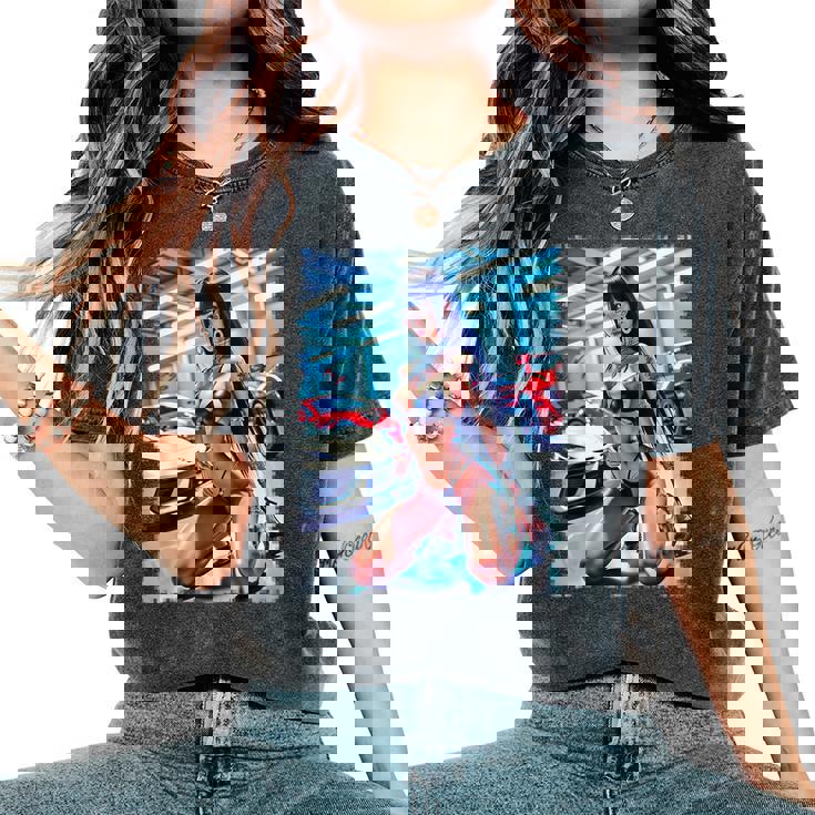 Hot Girl On メンズ Hot Asian Girl 輸入モデル レディースオーバーサイズコンフォートTシャツ