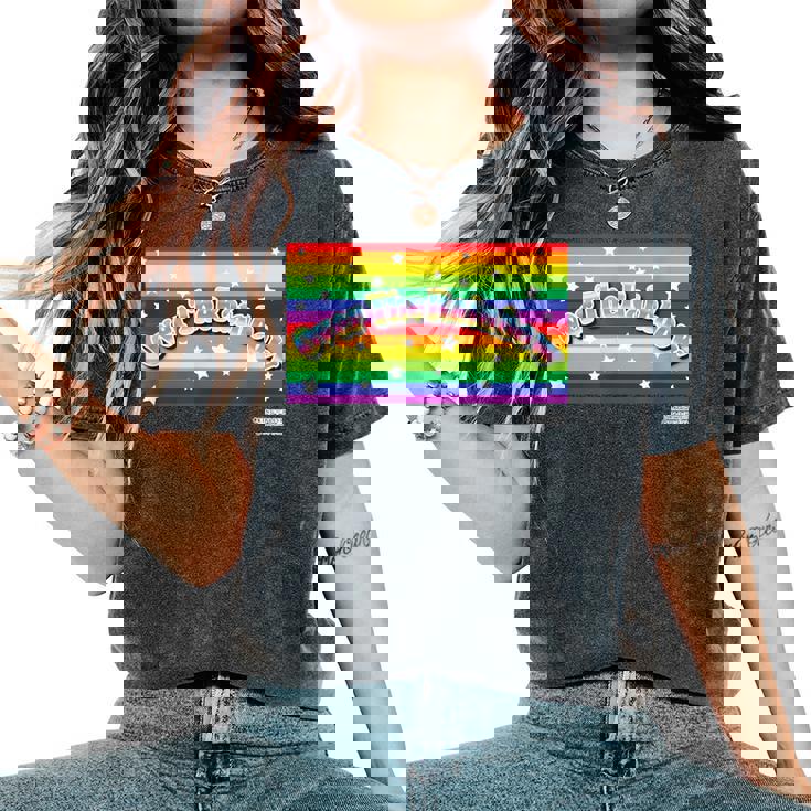 King Of Prism Over The Rainbow レディースオーバーサイズコンフォートTシャツ