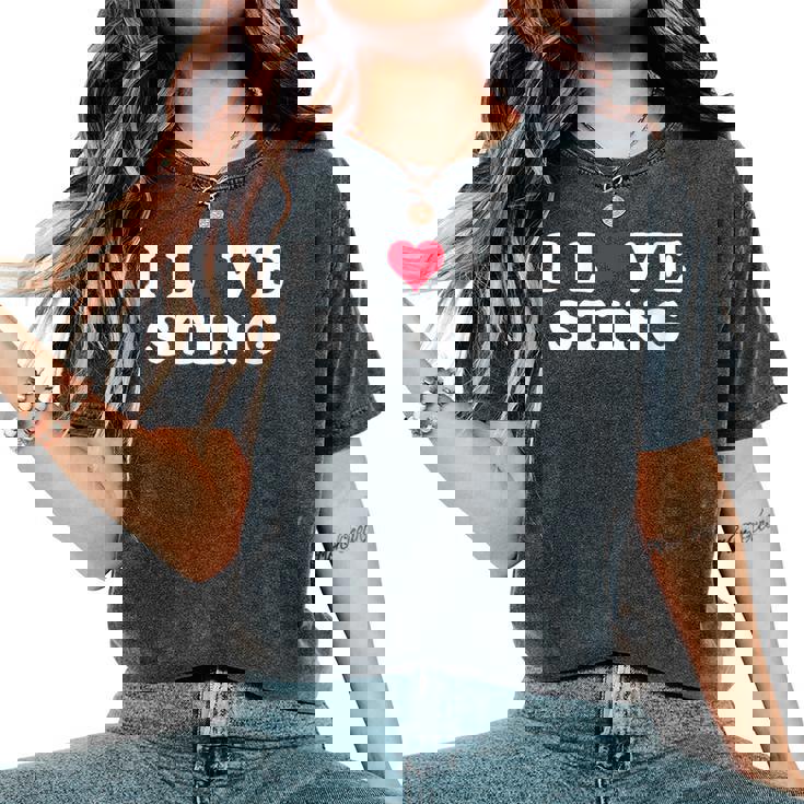I Loveting Coincidencia Novia & Novioting Nombre Cuello Camiseta extragrande cómoda para mujer