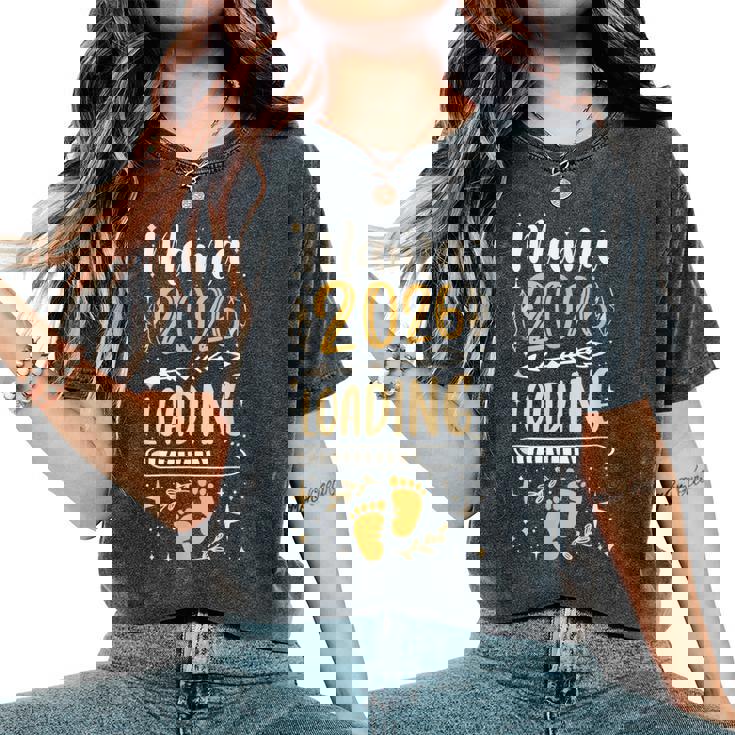 Mama 2026 Futura Mamá Madre Embarazada Camiseta extragrande cómoda para mujer