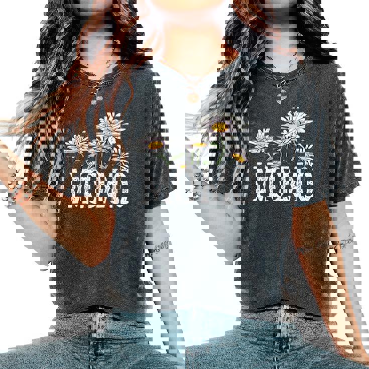 Momo Floral Chamomile Mother's Day Momo レディースオーバーサイズコンフォートTシャツ