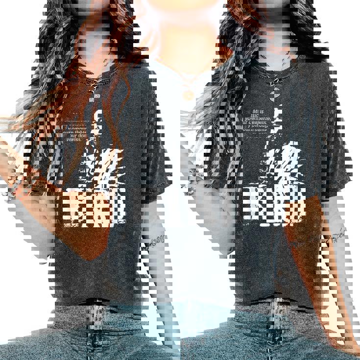 Parker Jazz Wisdomaxophonist Musician 1色 レディースオーバーサイズコンフォートTシャツ