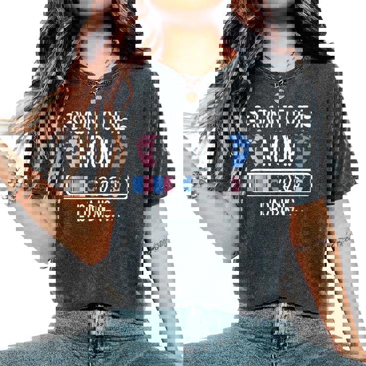 Soon To Be Mom 2025 妊娠中のお知らせ 2025 レディースオーバーサイズコンフォートTシャツ