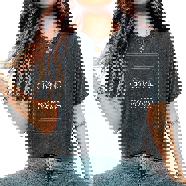 おばあちゃん、グランドママへのサプライズ妊娠発表ギフト レディースオーバーサイズコンフォートTシャツ