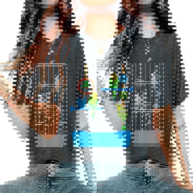 セキセイインコ かわいい 鳥 飼い主 ペット ギフト 女の子 レディースオーバーサイズコンフォートTシャツ