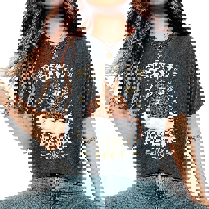 ベンガル猫のお母さんと子猫、母の日、お母さん レディースオーバーサイズコンフォートTシャツ