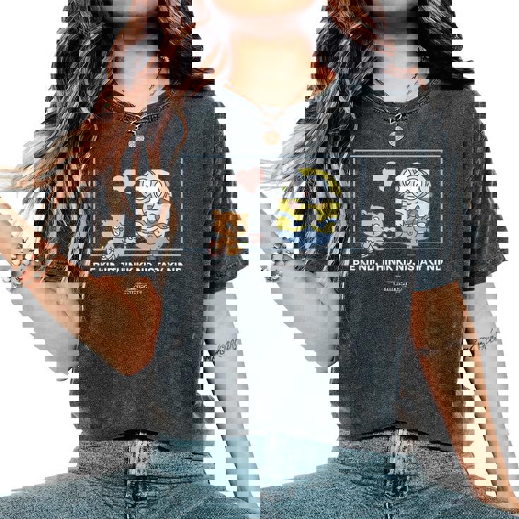 ミニオンズ ボブ&ティム Be Kind Think Kindtay Kind レディースオーバーサイズコンフォートTシャツ