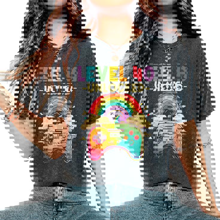 レベル 40歳 男性 女性 ゲーム 40代 40歳 誕生日 レディースオーバーサイズコンフォートTシャツ