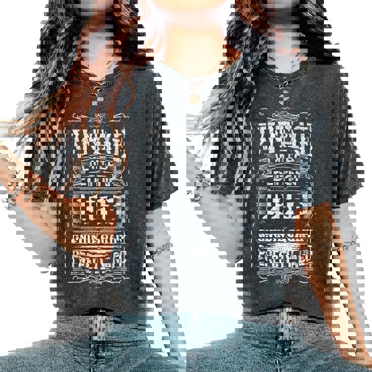 ヴィンテージ 1963 ギフト 男性 女性 長寿祝い 1963年生まれ ユニークな誕生日プレゼント レディースオーバーサイズコンフォートTシャツ