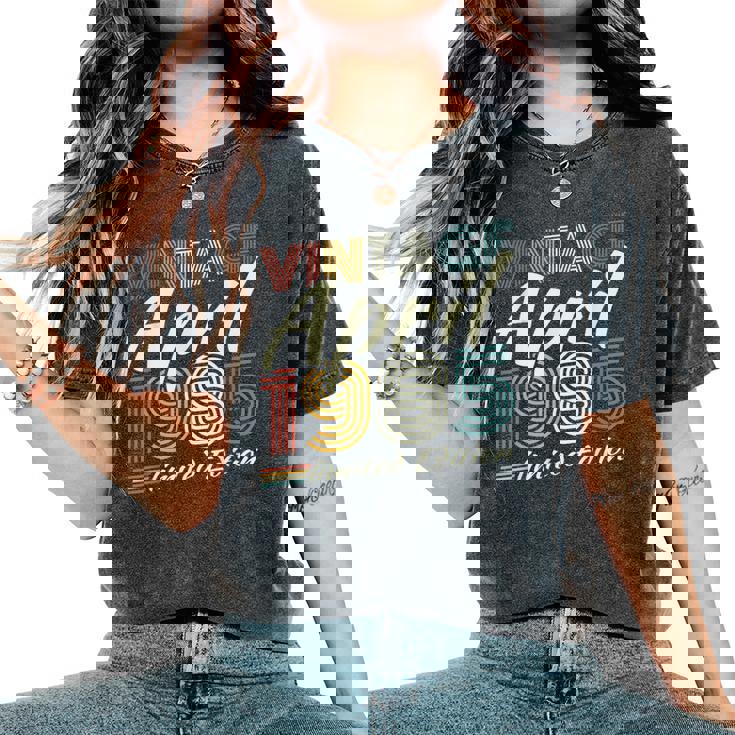 ヴィンテージ 1985年4月 40歳の誕生日プレゼント 男性 女性 レディースオーバーサイズコンフォートTシャツ