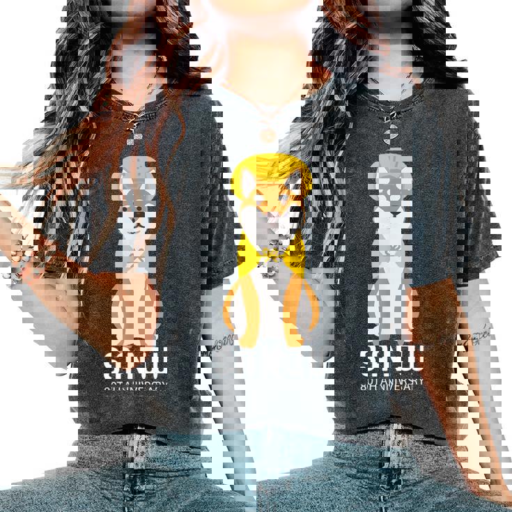 傘寿祝い 犬 柴犬 ちゃんちゃんこ 父 男性 女性 母 犬好き 傘寿 お祝い 80歳 かわいい おしゃれ レディースオーバーサイズコンフォートTシャツ