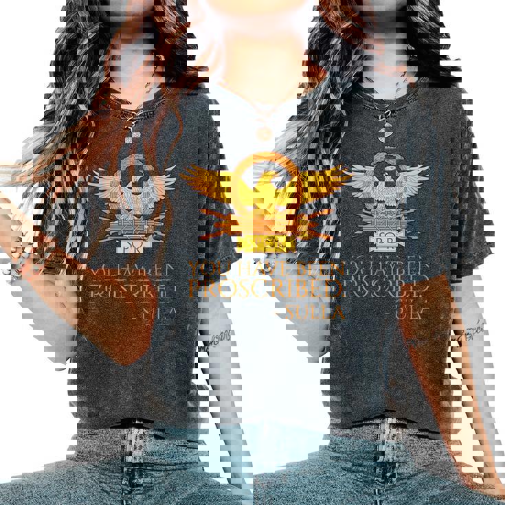 古代ローマ You Have Been Proscribed ローマの歴史pqr レディースオーバーサイズコンフォートTシャツ