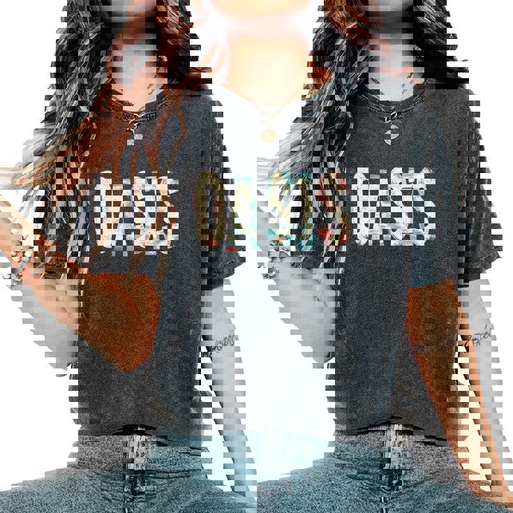 男性と女性のための素敵なオアシスステートメント。 長袖tシャツ レディースオーバーサイズコンフォートTシャツ