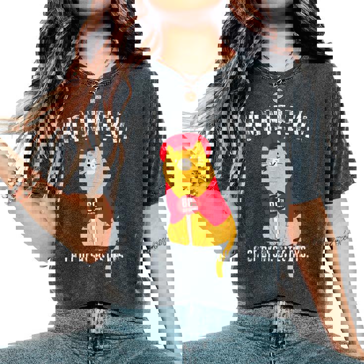 還暦祝い 猫 ねこ ちゃんちゃんこ 男性 女性 猫好き 60歳 Cat Days Best Days レディースオーバーサイズコンフォートTシャツ