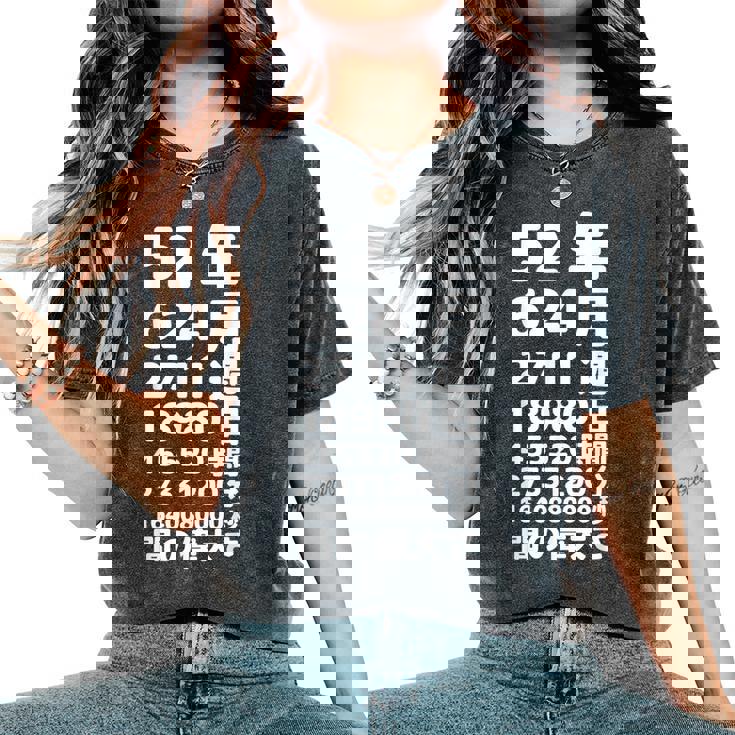 面白い52歳の誕生日の古いメーター 面白い52歳のギフト 女性 男性 面白い電卓 52歳の誕生日のギフト レディースオーバーサイズコンフォートTシャツ