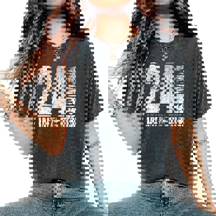 24歳 男性 ギフト 24歳 誕生日プレゼント 女性用 レディースオーバーサイズコンフォートTシャツ