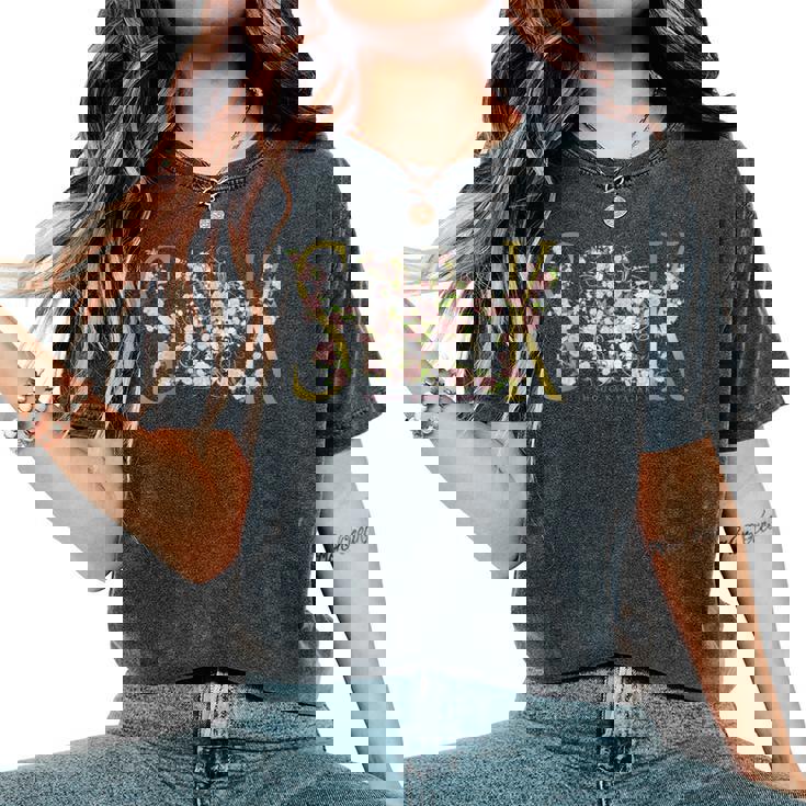 Beauty Flower（6） レディースオーバーサイズコンフォートTシャツ