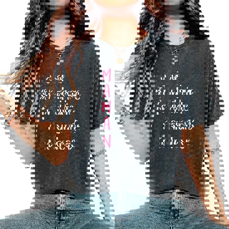 Happy Birthday Mom 母の日 レディースオーバーサイズコンフォートTシャツ