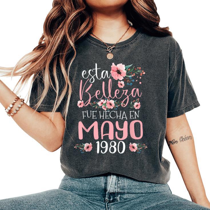 Hecha En Mayo 1980 Regalo 45 Años Cumpleaños Camiseta extragrande cómoda para mujer