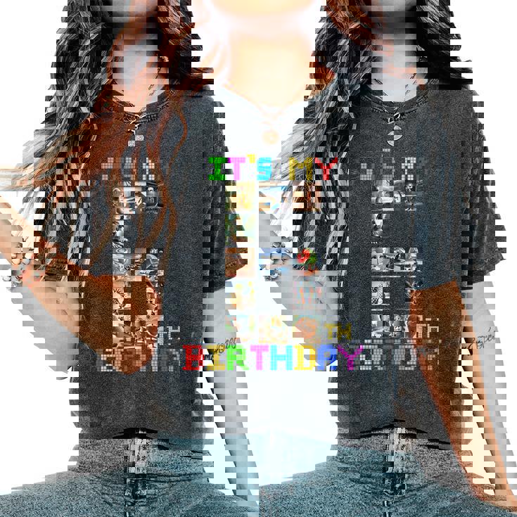 It's My 6Th Birthday 面白い イタリアン ブレイン ミーム 男の子 女の子 レディースオーバーサイズコンフォートTシャツ It's My 6Th Birthday 面白い イタリアン ブレイン ミーム 男の子 女の子 レディースオーバーサイズコンフォートTシャツ