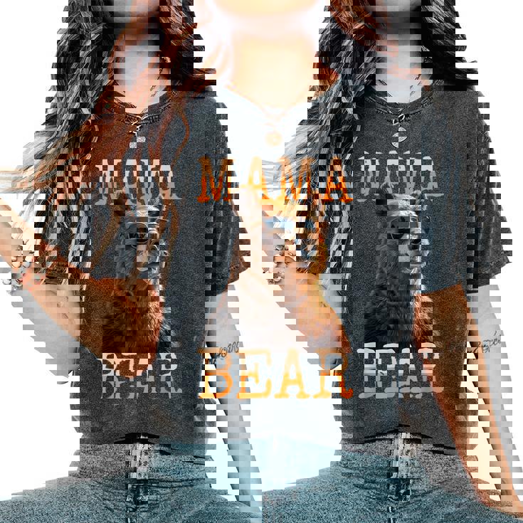 Mama Bearママベア ママベア 母の日 グリズリー ママベア レディースオーバーサイズコンフォートTシャツ